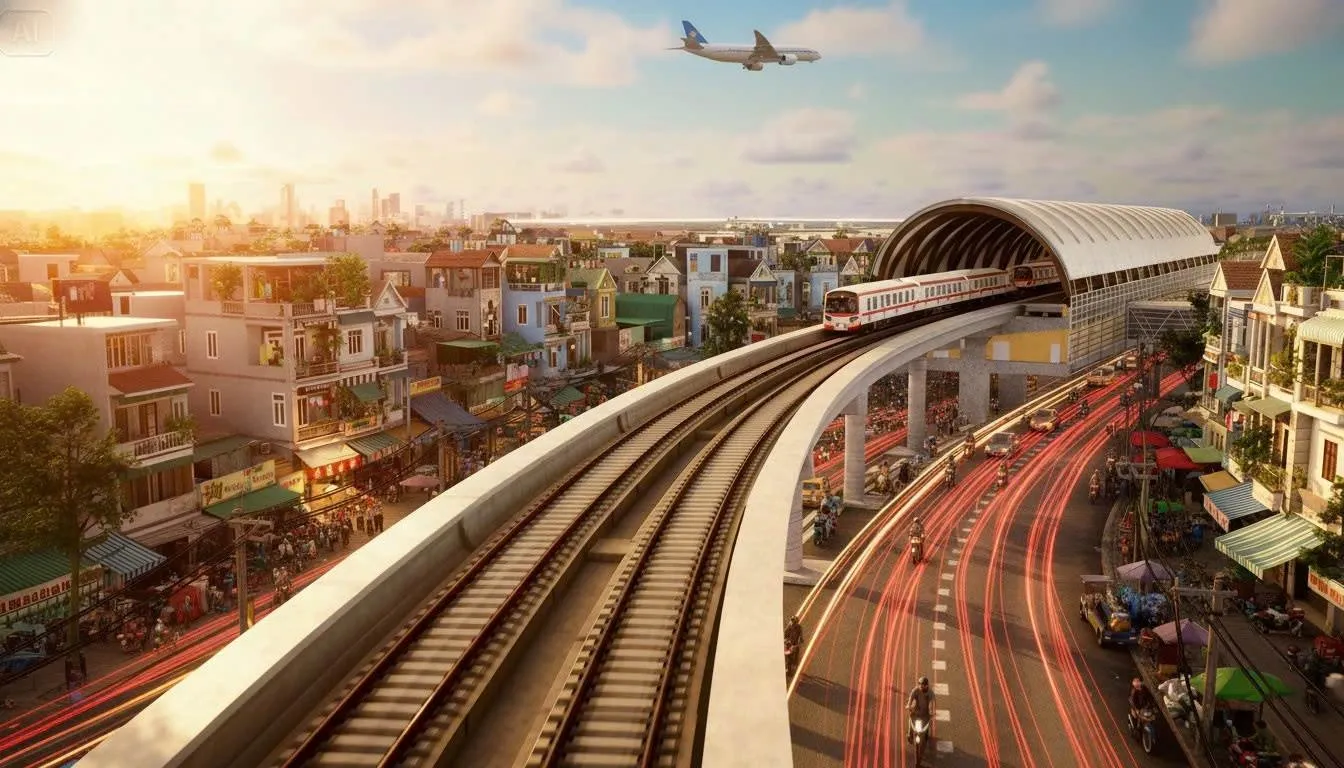 Phối cảnh nhà ga Tân Bình thuộc tuyến metro số 2 (Bến Thành - Tham Lương)